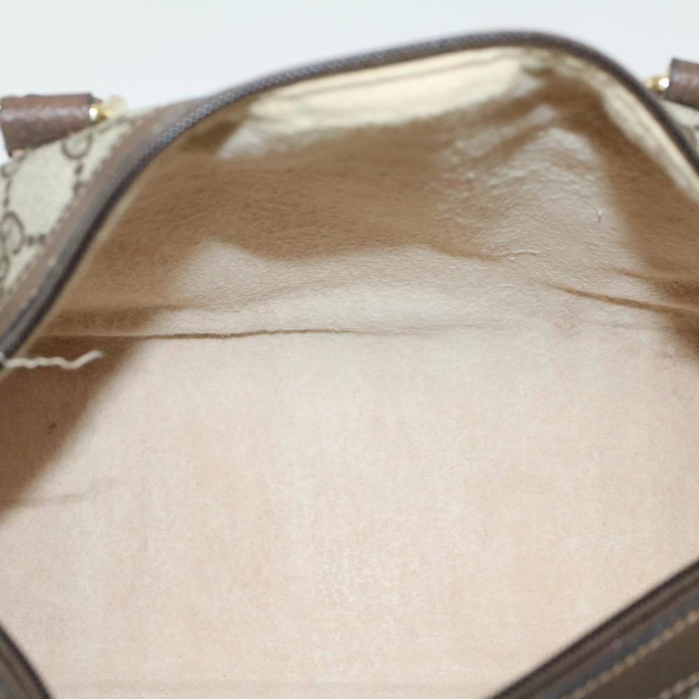 GUCCI GG Canvas Web Sherry Line Boston Bag Beige Red 3902006 Auth bs7253 - Picture 16 of 16